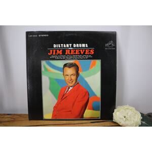 Jim Reeves Distant Drums 1966 Vinyl LP LSP-3542 Retro 60s Music